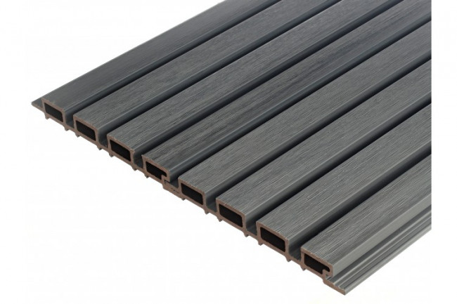 Реечная панель Тимбертекс коэкструзия  Cерый микс